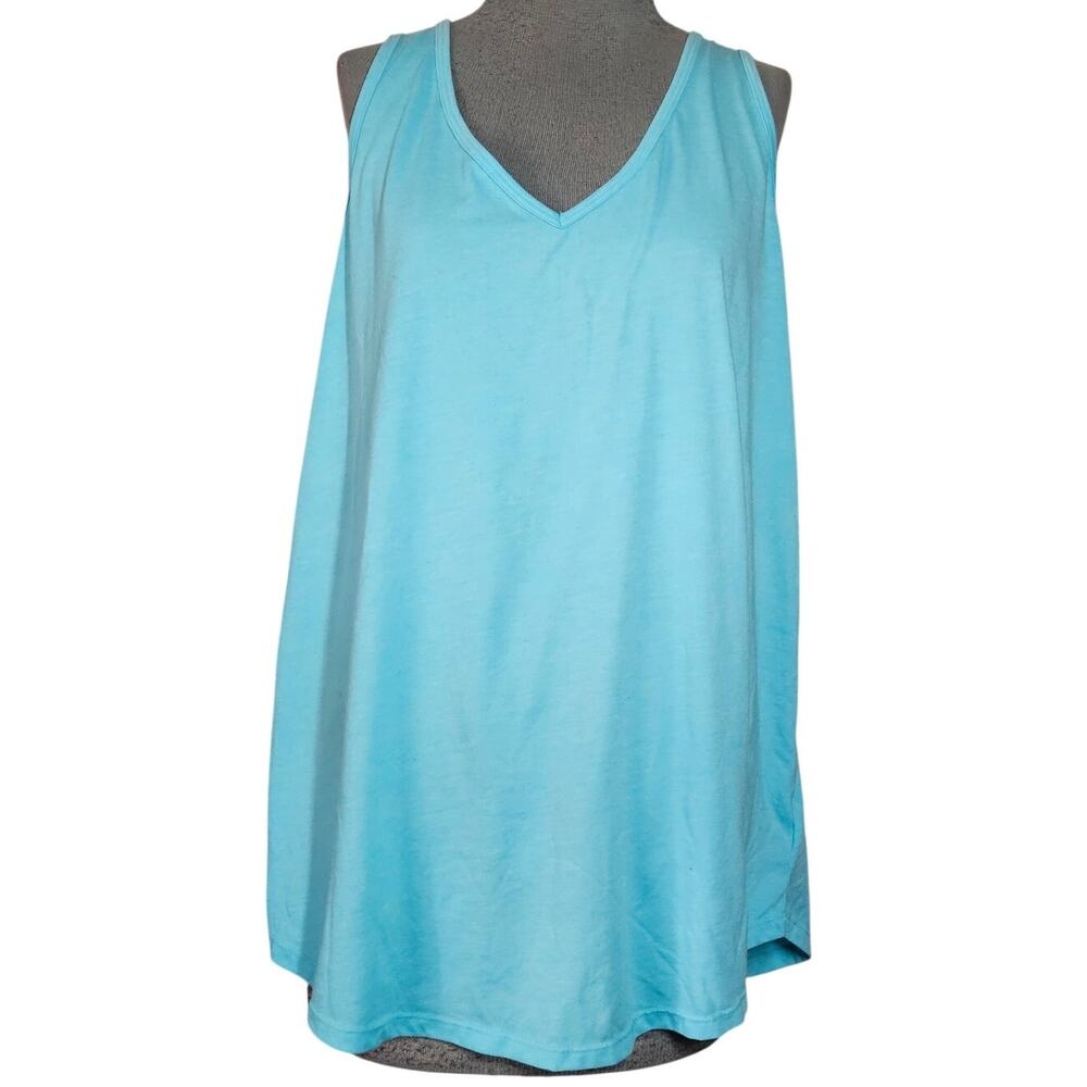 Torrid Blue Sleeveless Classic Fit Tank Size 2X